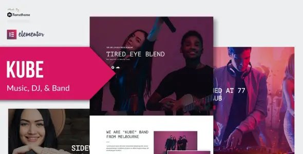Kube – Music Elementor Template Kit