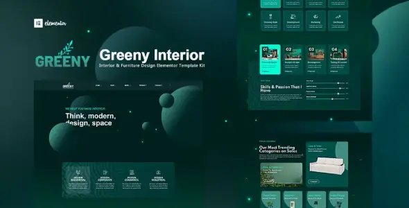 Greeny – Interior Elementor Template Kit