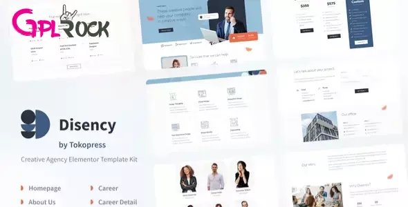 Disency Creative Digital Agency Elementor Template Kit