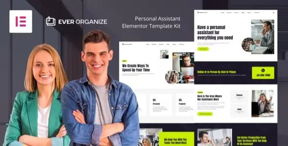 Ever Organize – Personal Assistant Elementor Template Kit