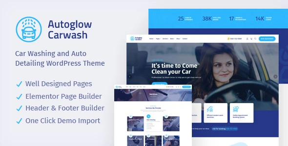 Autoglow – Car Wash WordPress Theme